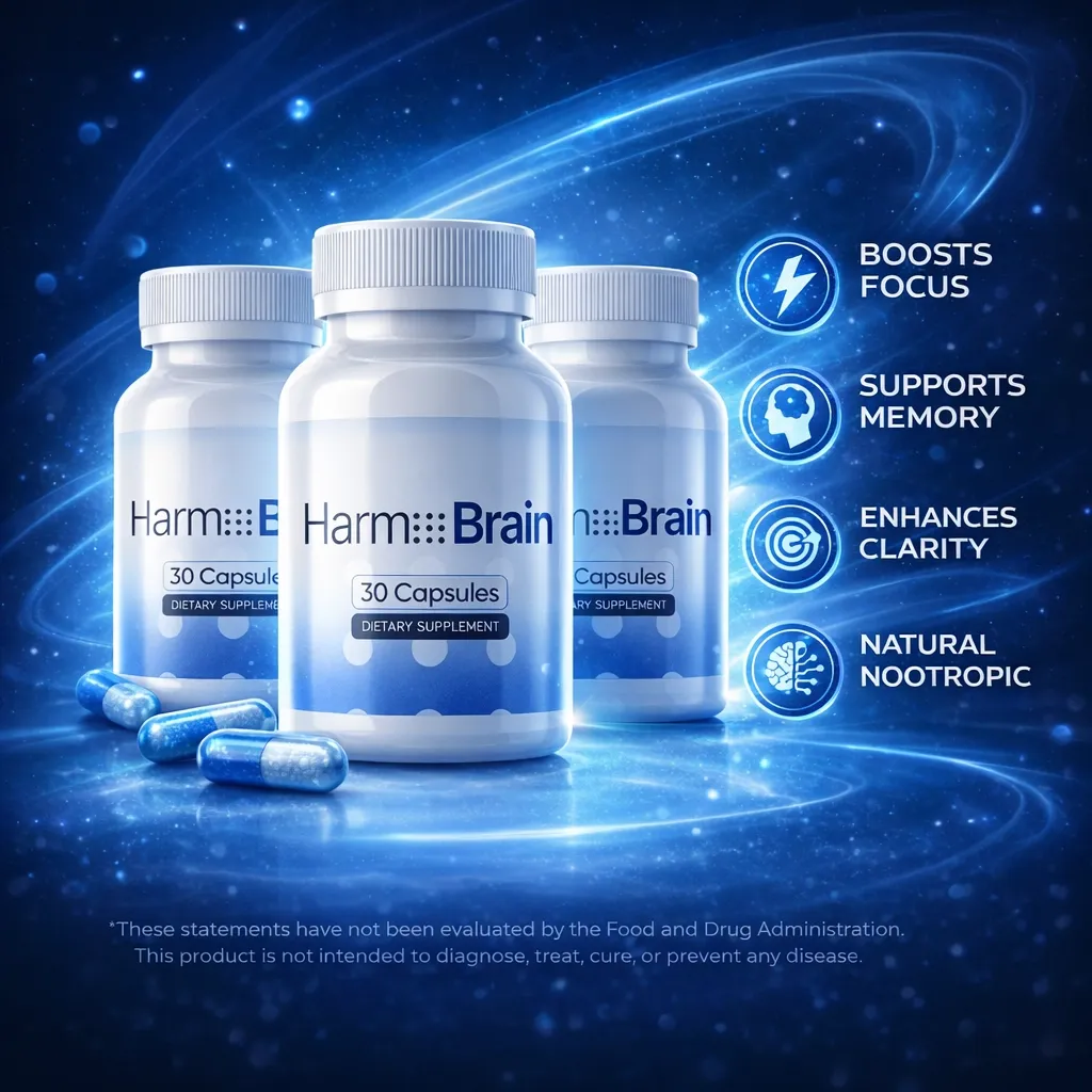 Harmo Brain cognitive support supplement bottle